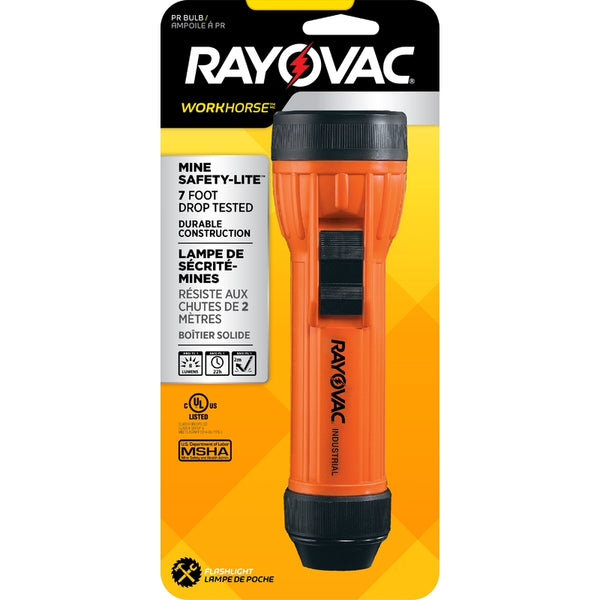Rayovac Industrial 8 lm Orange Incandescent Flashlight D Battery