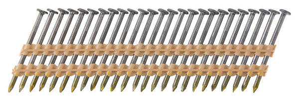Clavos para armazón en tiras en ángulo de 2 pulg. de Hitachi, vástago liso de 21 grados, paquete de 6000