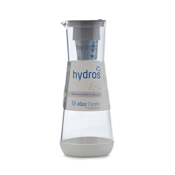 Hidros 40 oz. Jarra de filtración de agua blanca