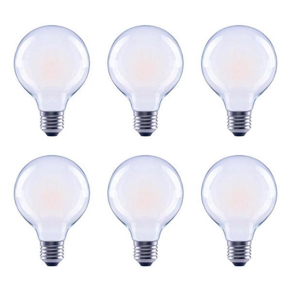 Global Value Lighting G25 E26 (Medium) LED Bulb Soft White 40 W 6 pk