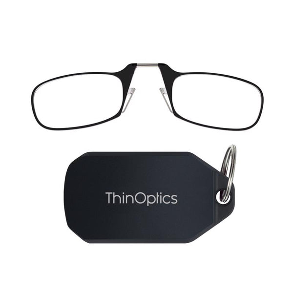 ThinOptics Always With You Black Reading Glasses w/Keychain Case 2.0 (Pack of 6)