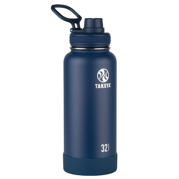 Botella de agua con interior de media caña, 32 oz
