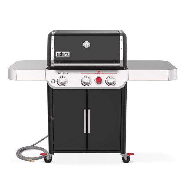 Parrilla a gas natural Weber Genesis E-325s de 3 quemadores, color negro