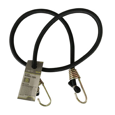 Cuerda elástica, resistente, color negro, 40 pulgadas