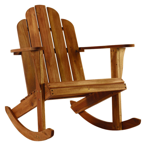 Mecedora Adirondack con marco de madera marrón Tahoe de Linon Home Decor