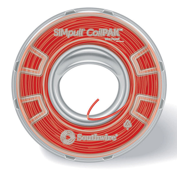ALAMBRE 12G ROJO BOBINA 1000'