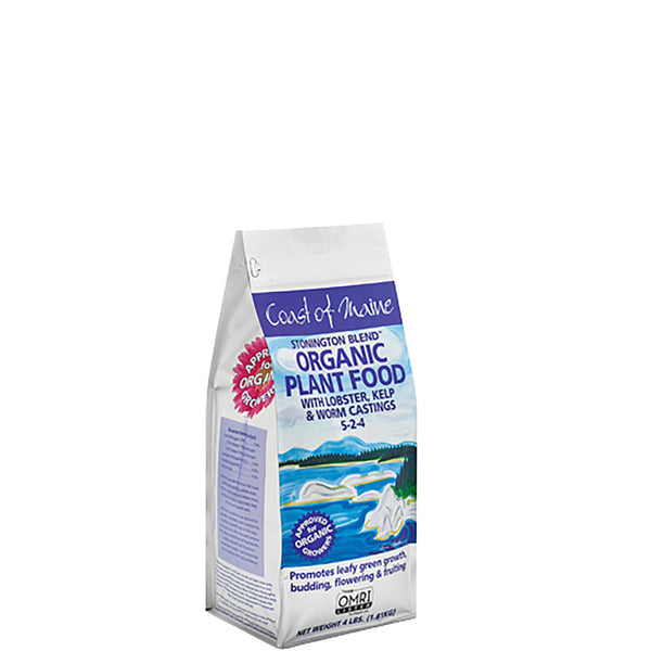 Mezcla Stonington de Coast of Maine, alimento seco para plantas multiusos, 4 lb.