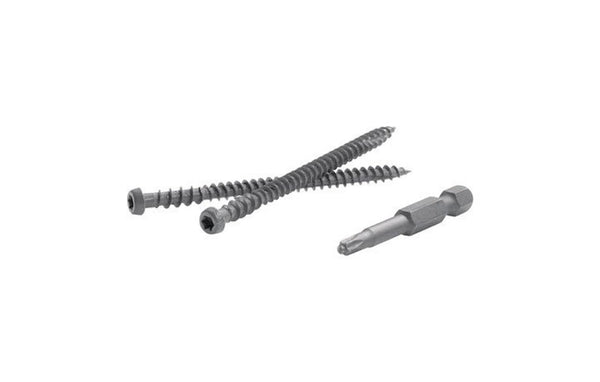 FastenMaster TrapEase No. 20 x 2-1/2 in. L Torx Ttap Star Head Zinc-Plated Composite Deck Screws