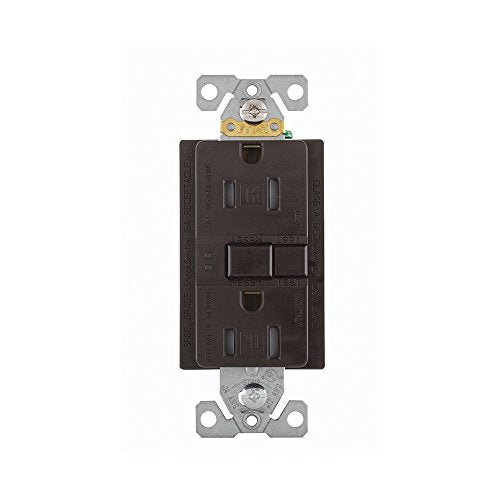 TAMPER PROOF GFCI RECEPT BROWN