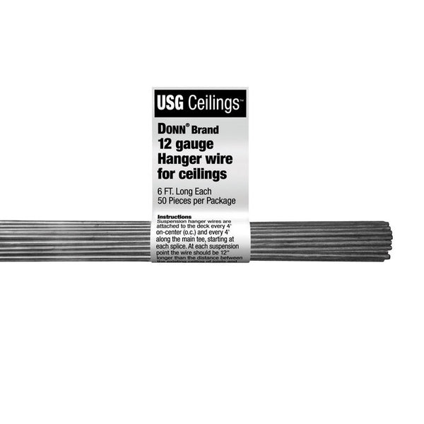 Alambre de amarre para rejilla de techo de la marca USG Donn de 0,062 pulg. de largo x 0,062 pulg. de ancho