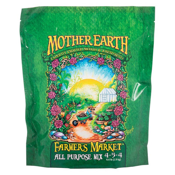 Nutrientes para plantas hidropónicas del mercado de agricultores Mother Earth, 4,4 lb.