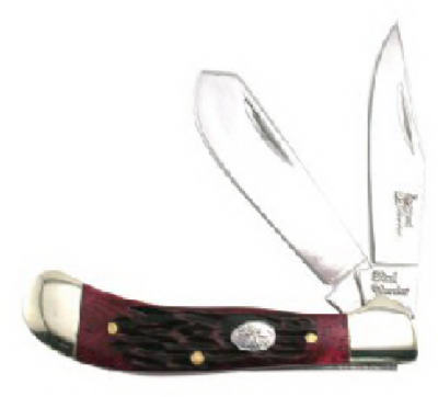 Navaja de bolsillo con forma de sillín de acero Warrior