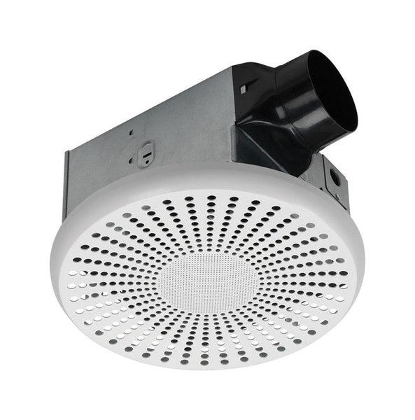 Homewerks Bath Fan With Bluetooth Speaker 90 Cfm 1.5 Sones White