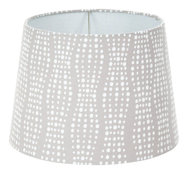 Living Accents Bell Brown/White Fabric Lamp Shade 1 pk