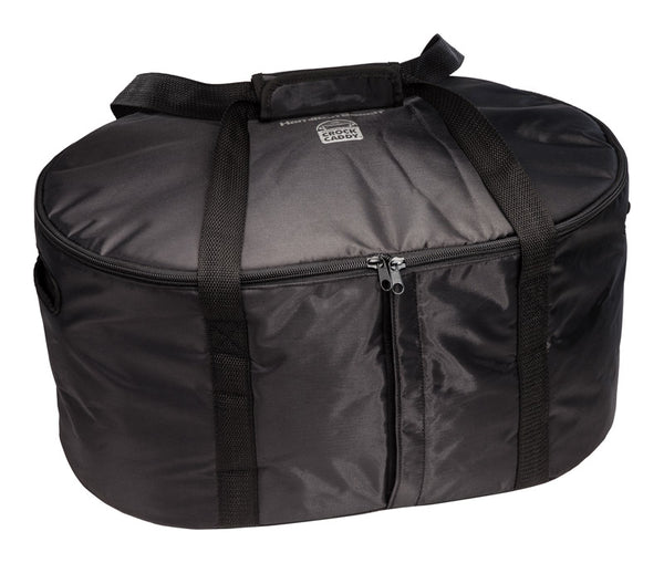 Bolsa para olla de cocción lenta con aislamiento de plástico negro Hamilton Beach Crock Caddy de 8 qt