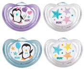 Nuk 62015 Size 0-6 Months Silicone NUK Airflow Orthodontic Pacifier Assorted Styles 2 Pack