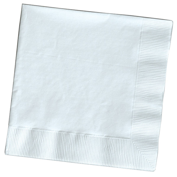 Servilletas para bebidas de 2 capas blancas Creative Converting 139140154