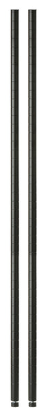Honey Can Do SHFPOL2-B63 63" Black Shelf Posts (Pack of 2)