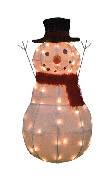 Candy Cane Lane Pre-Lit Snowman Yard Decor