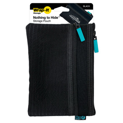 Mobile Storage Pouch, Black Mesh