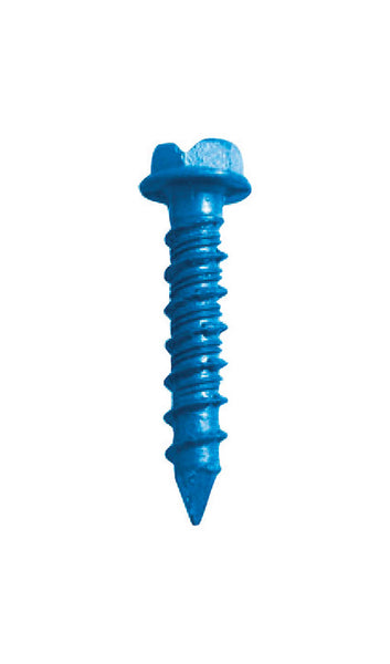 ITW Tapcon 3/16 in. D X 1-3/4 in. L Steel Hex Head Concrete Screw Anchor 8 pk