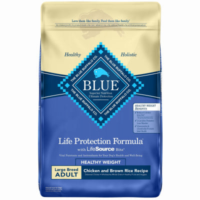 Alimento para perros de razas grandes con peso saludable, 30 libras.