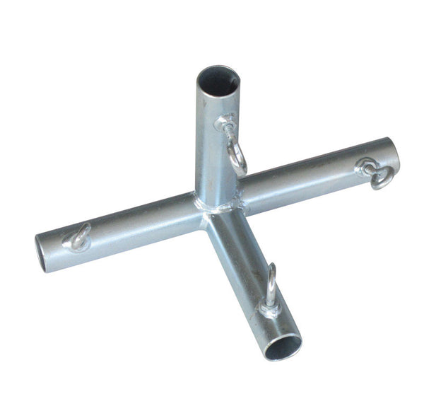 AHC P4I 3/4 in. Round x 3/4 in. D Galvanized Low Peak 4-Way Canopy Fitting 10 in. Length