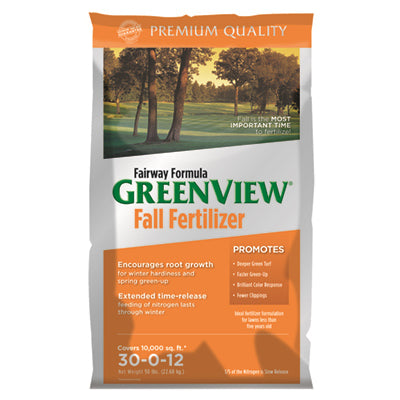 Fertilizante de otoño Fairway Formula, cubre 10 000 pies cuadrados, 50 libras.