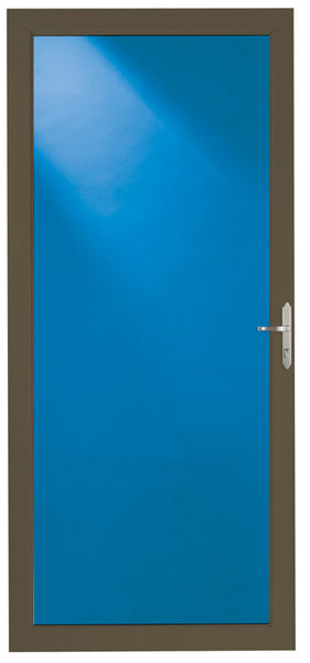 Puerta contra tormentas Larson Full View de 36" x 81" reversible en color marrón