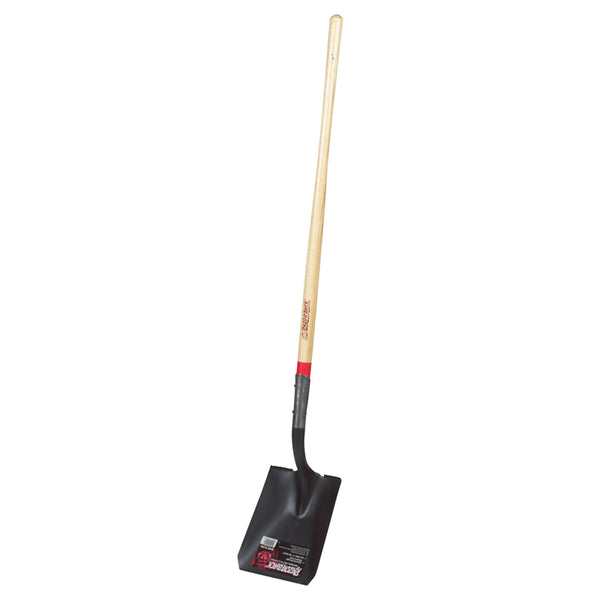 Razor-Back Steel 9-1/2 in. W x 58.5 in. L Square Point Shovel Wood