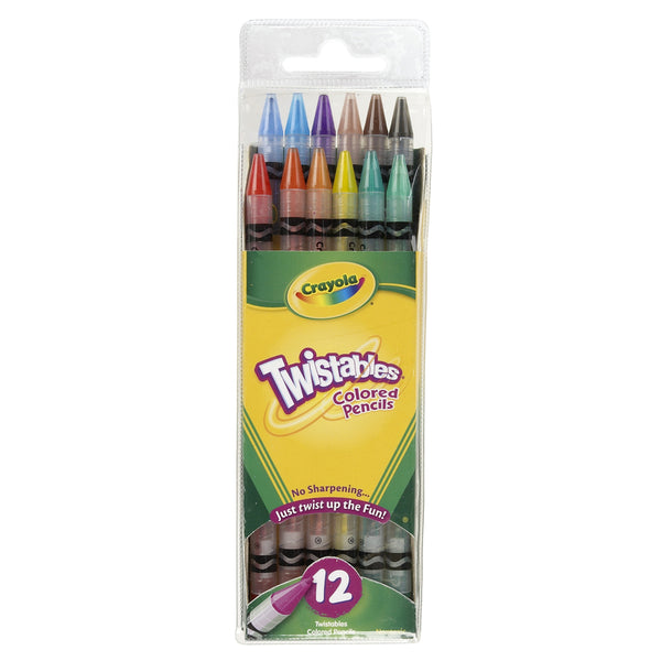Lápices de colores Crayola Twistables, paquete de 12
