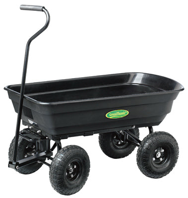 Carro de jardín con volquete, capacidad de 500 lb