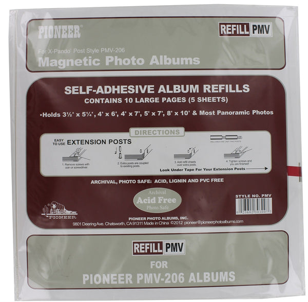 Pioneer Photo Albums PMV-REFILL Photo Album Refill For PMV-206