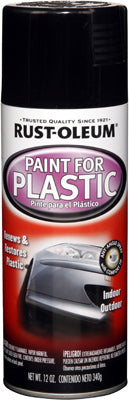 Spray Paint For Plastic, Black, 11-oz. (Pack of 6)