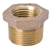B And K Industries 455-032nl 1/2 X 3/8 Red Brass Reducer Bushing Mxf