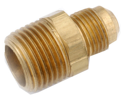 Pipe Fittings, Flare Connector, Lead-Free Brass, 3/8 Flare x 3/4-In. MPT