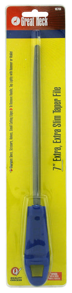 Great Neck Hc7xx 7" Extra Slim Taper File With Handle