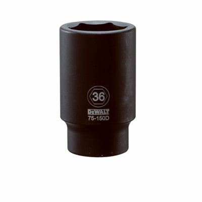 Metric Deep Impact Socket, 6-Point, 3/4-In. Drive, 36mm