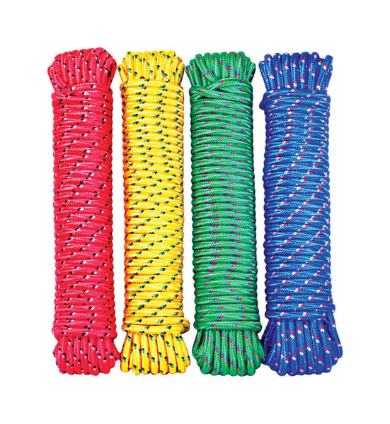 Wellington 1/2 in. Dia. x 100 ft. L Assorted Diamond Braided Poly Rope