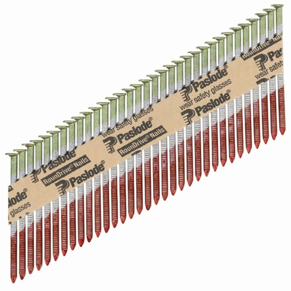 Paslode RounDrive 3-1/2 in. 18 Ga. Angled Strip Hot-Dip Galvanized Framing Nails 30 deg 2,000 pk