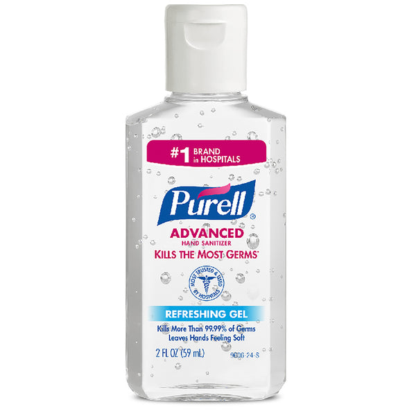 Desinfectante de manos avanzado Purell Fresh Gel, 2 oz (paquete de 24)