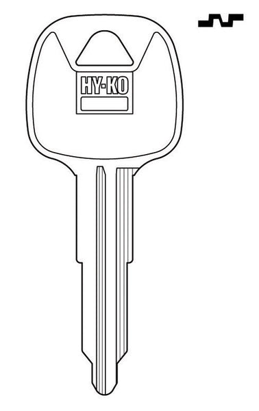 Hy-Ko Traditional Key Automotive Key Blank Double sided For Mazda (Pack of 10)