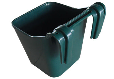 Cubo de alimentación, verde, 12 cuartos de galón.