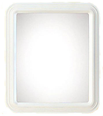 Espejo enmarcado, blanco, rectangular, 12 x 14 pulgadas (paquete de 6)
