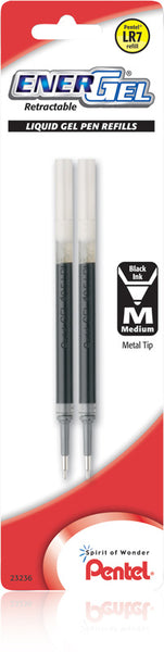 Recambios de gel líquido retráctil Pentel Lrn7bp2a Lr7 Pentel Energel, 2 por paquete