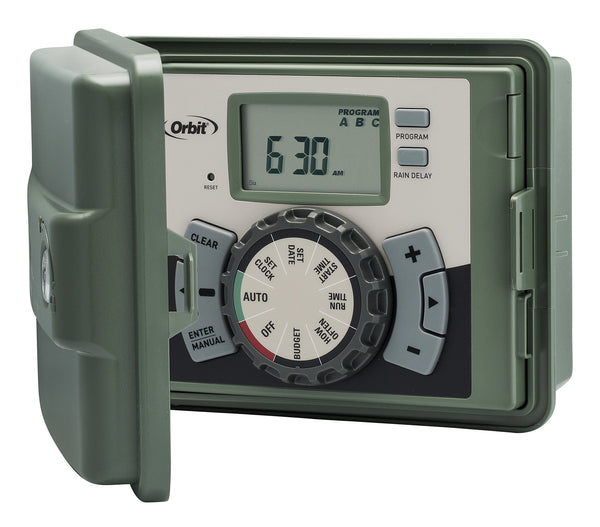 Orbit 57894 4-Station Green Indoor/Outdoor Easy-Set Logic Sprinkler Timer