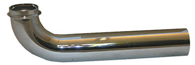 Pipe Fitting, Lavatory Drain Wall Ben, Chrome-Plated Brass, 1.25-In. OD x 6.5-In.