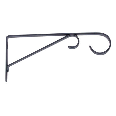 Soporte para plantas, colgante, acero con recubrimiento en polvo negro, 9 pulgadas