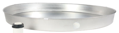 Water Heater Drain Pan With Fitting, Aluminum, 22 x 2.25-In.