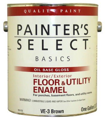 Basics Floor & Utility Enamel, Oil-Base, Black, 1-Gallon (Pack of 2)